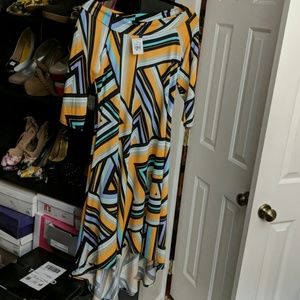 Striped High-low Dress